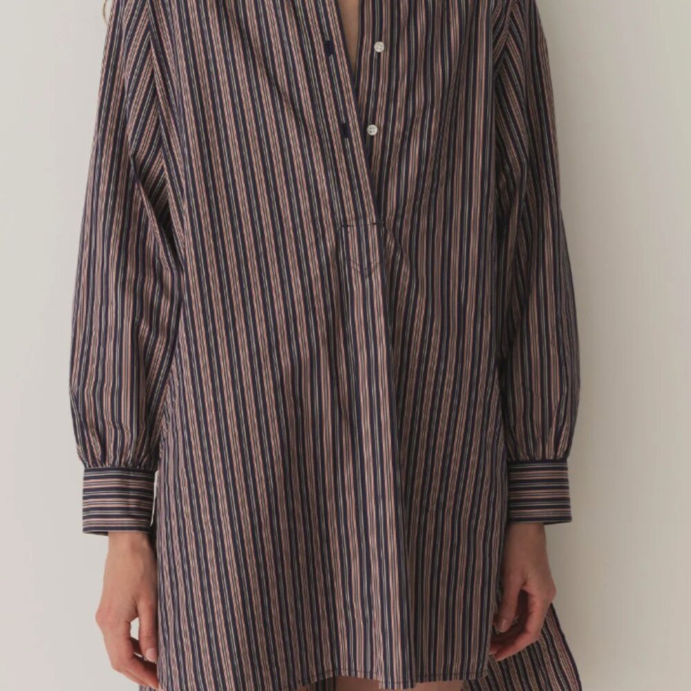 Doen Jora Dress in San Marino Stripe Sz L - Picture 2 of 5